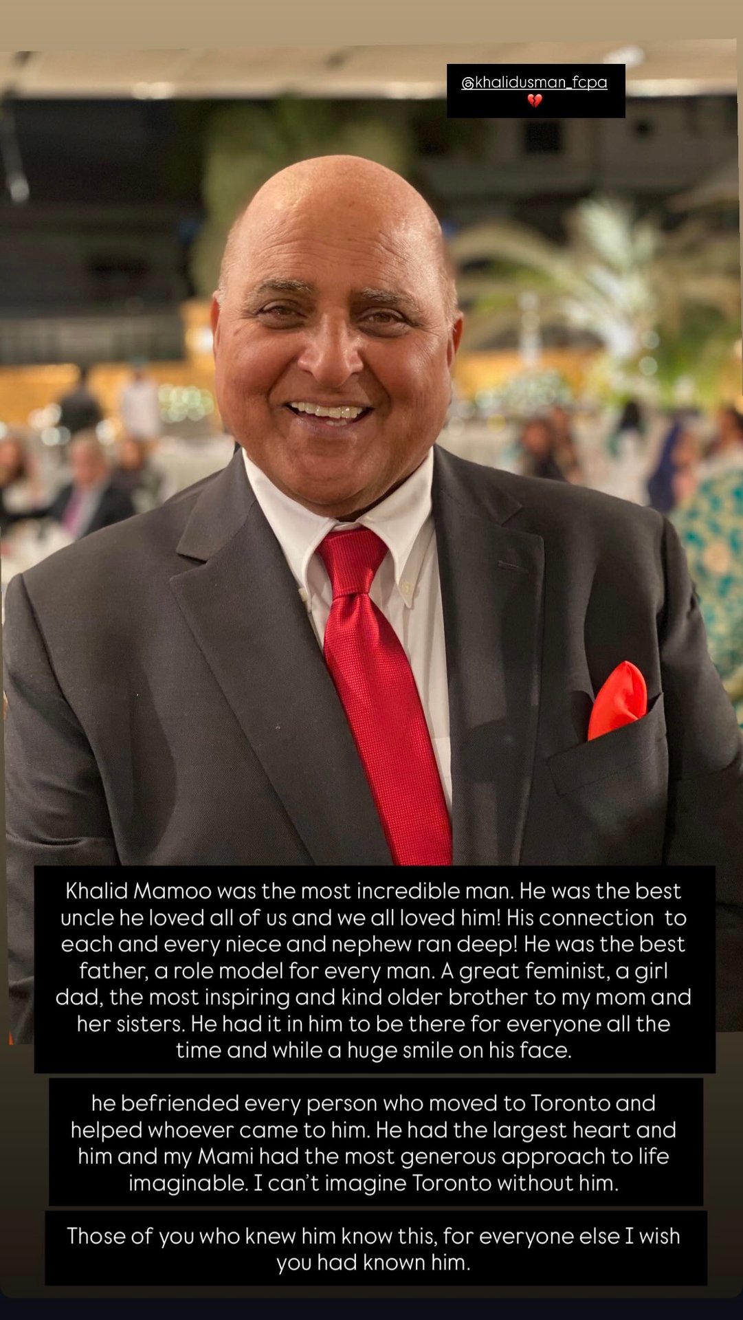 Khalid Usman Memorial Photo