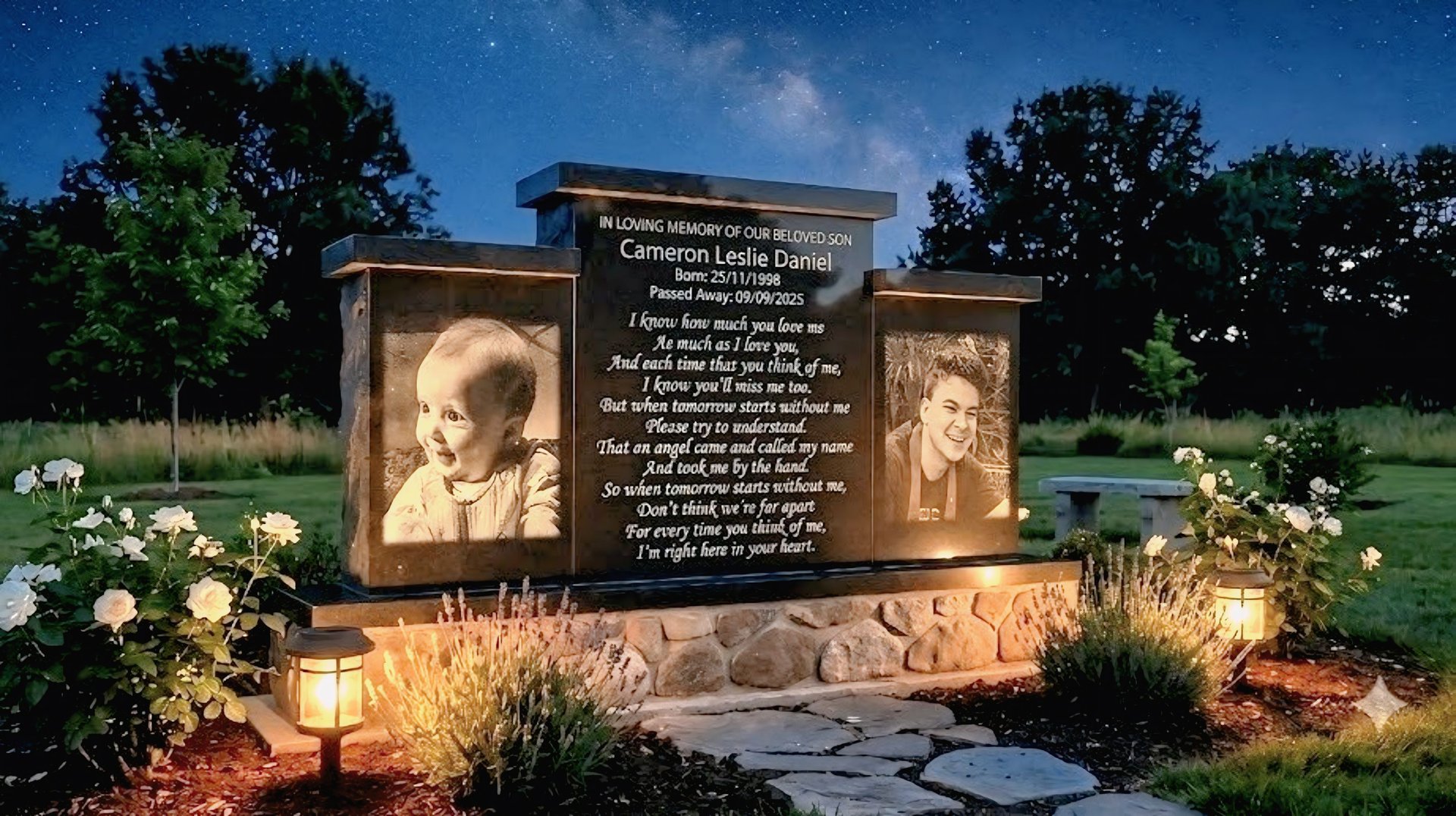 Cameron Daniel Tribute 3 Image by Les Daniel