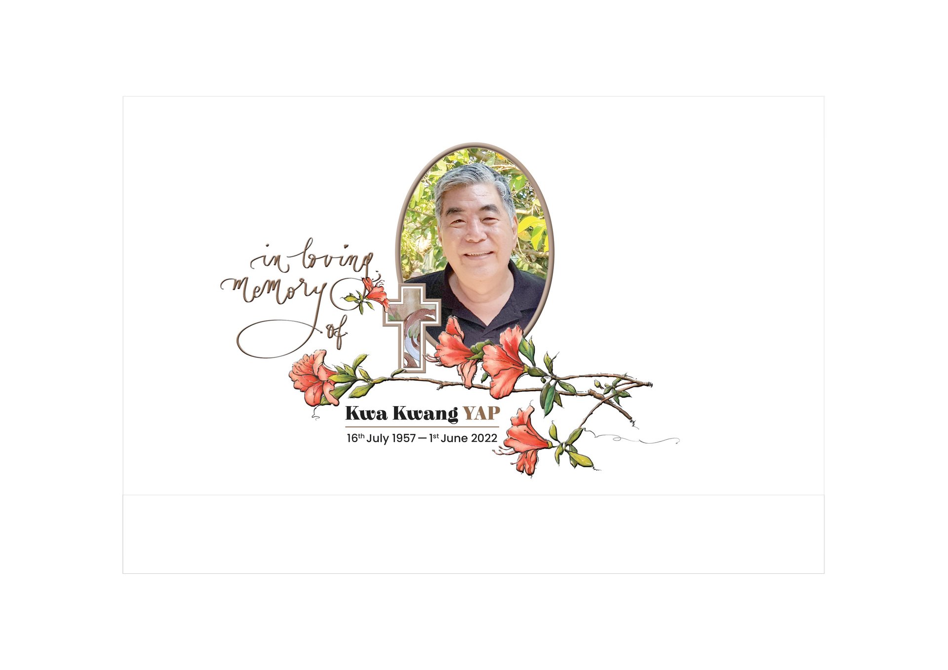 Kwa Kwang Yap Funeral Notice Photo