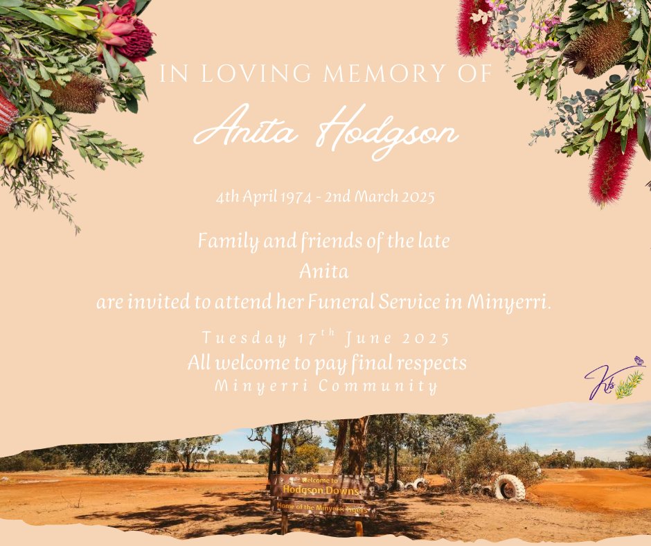 Anita Hodgson Funeral Notice Photo