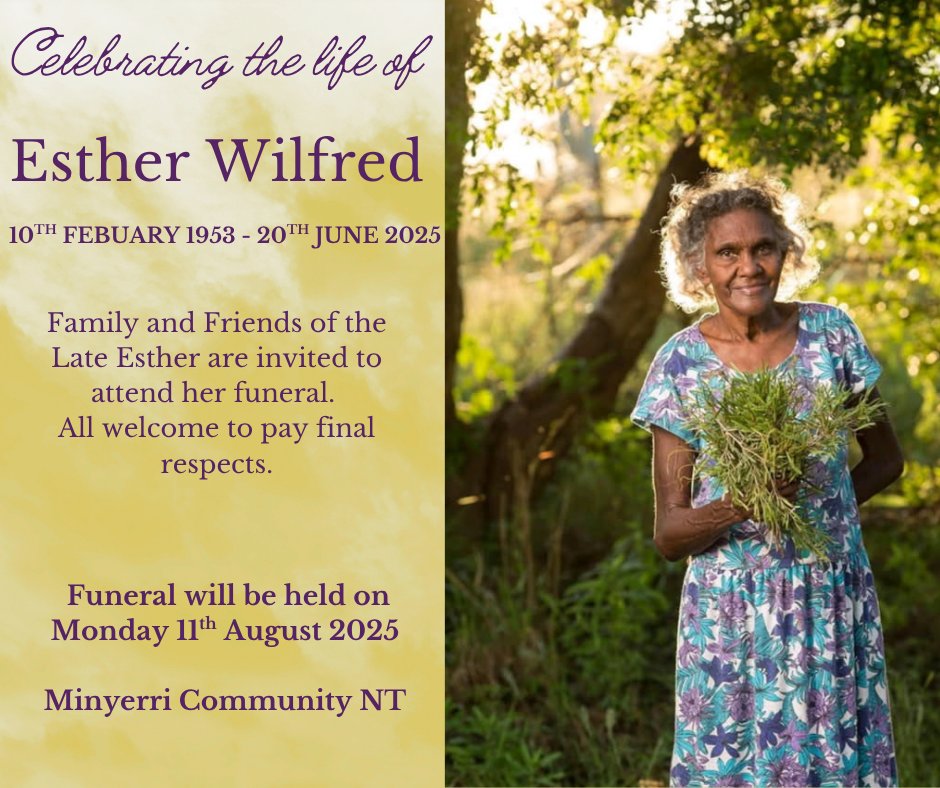 Esther Wilfred Funeral Notice Photo