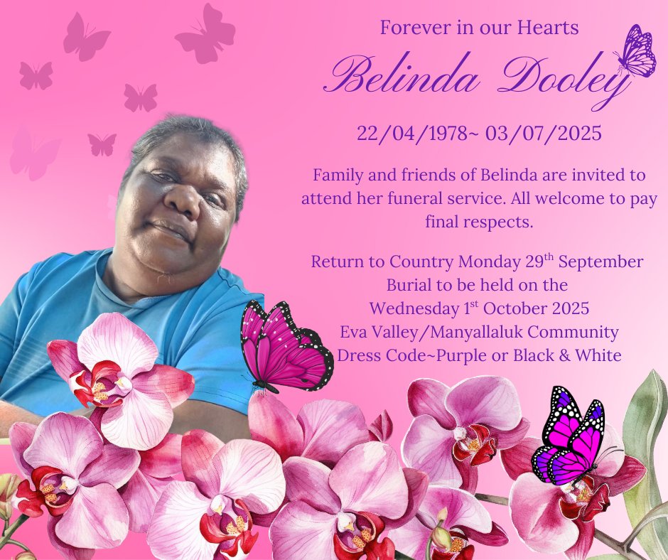 Belinda Dooley Funeral Notice Photo