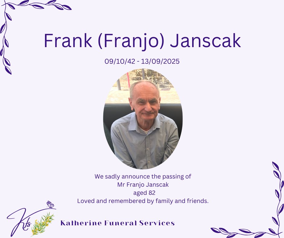Frank (Franjo) Janscak Funeral Notice Photo