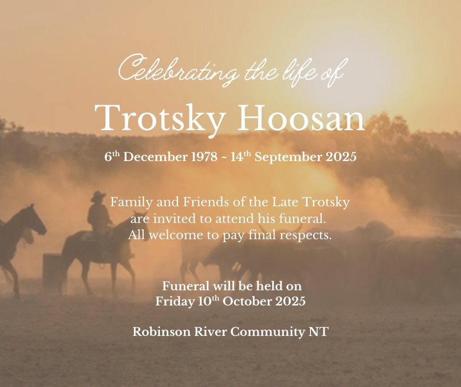 Trotsky Hoosan Funeral Notice Photo