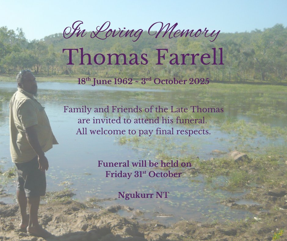Thomas Farrell Funeral Notice Photo