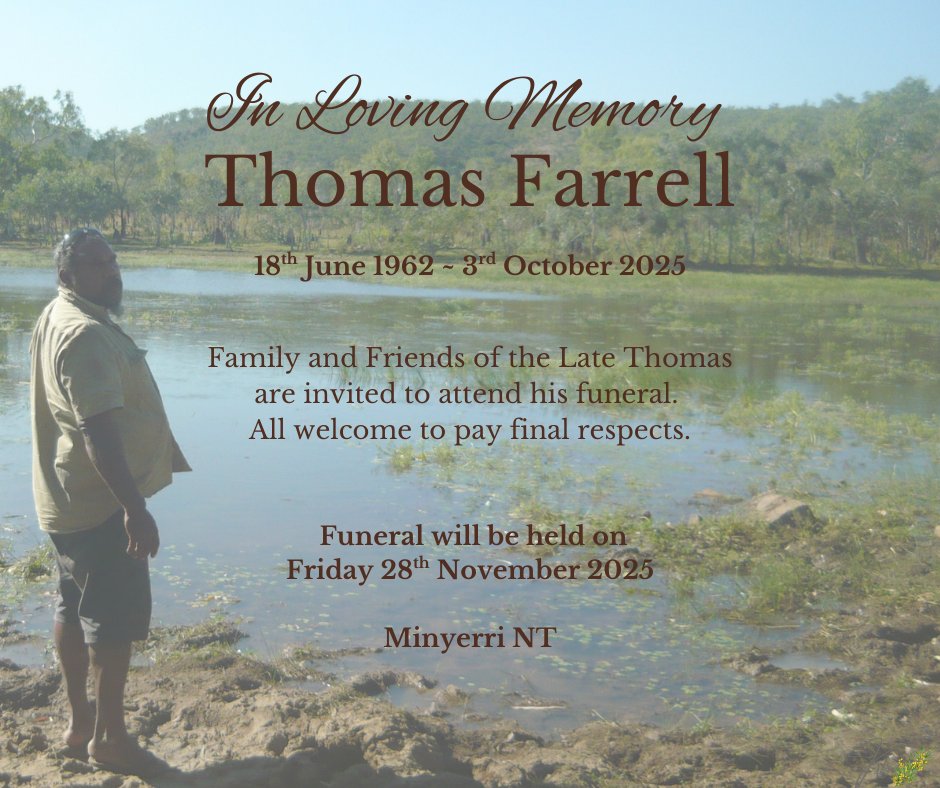 Thomas Farrell Funeral Notice Photo