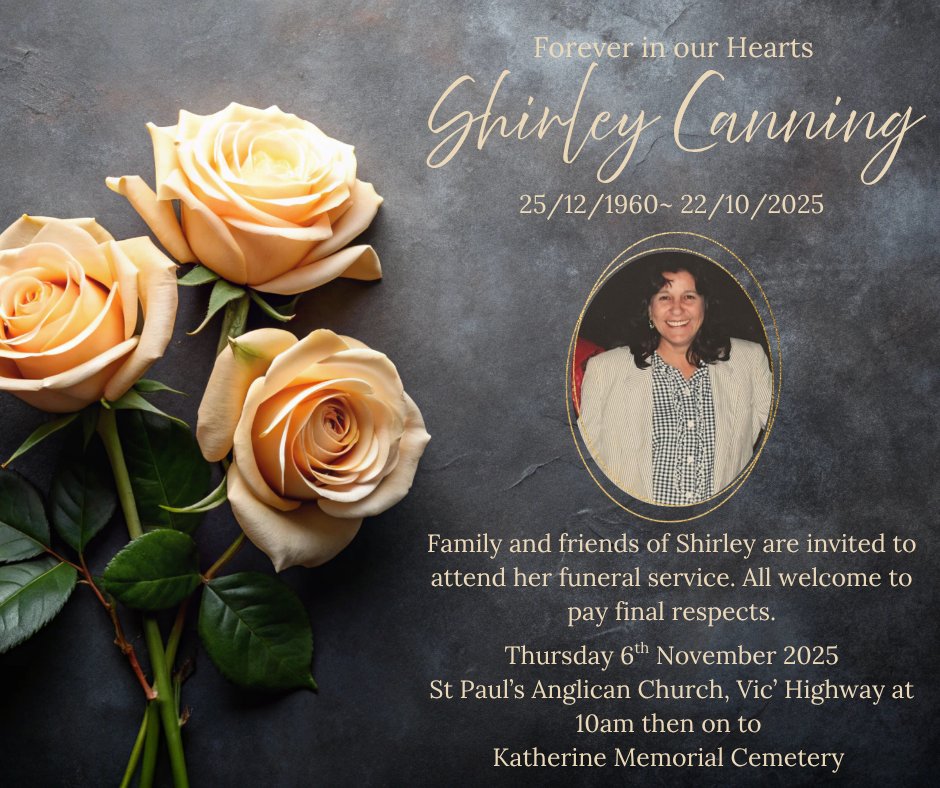 Shirley Canning Funeral Notice Photo