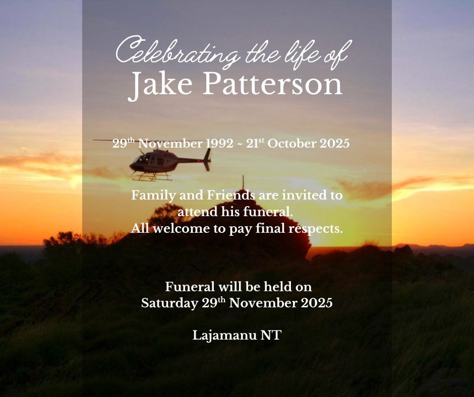 Jake Patterson Funeral Notice Photo
