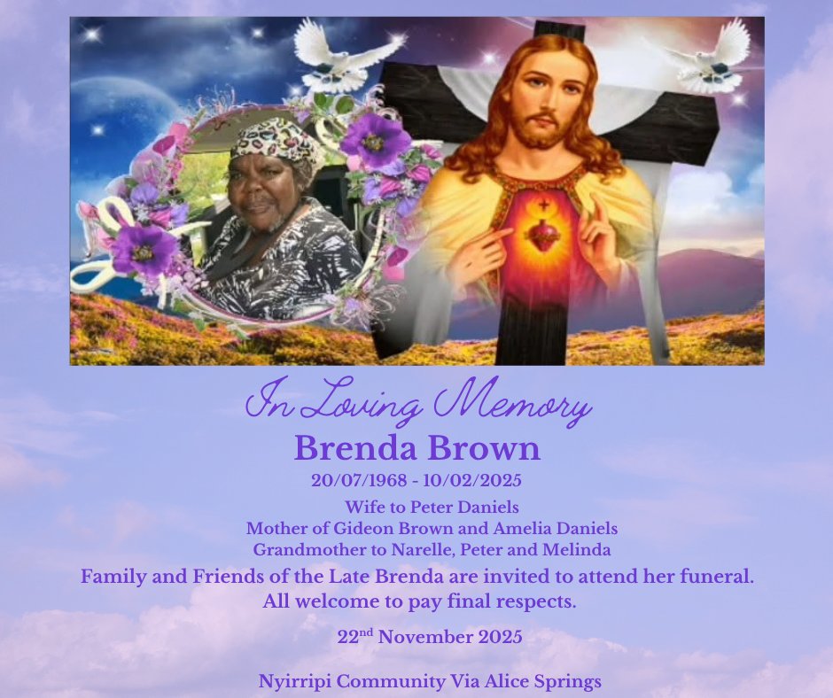 Brenda Brown Funeral Notice Photo