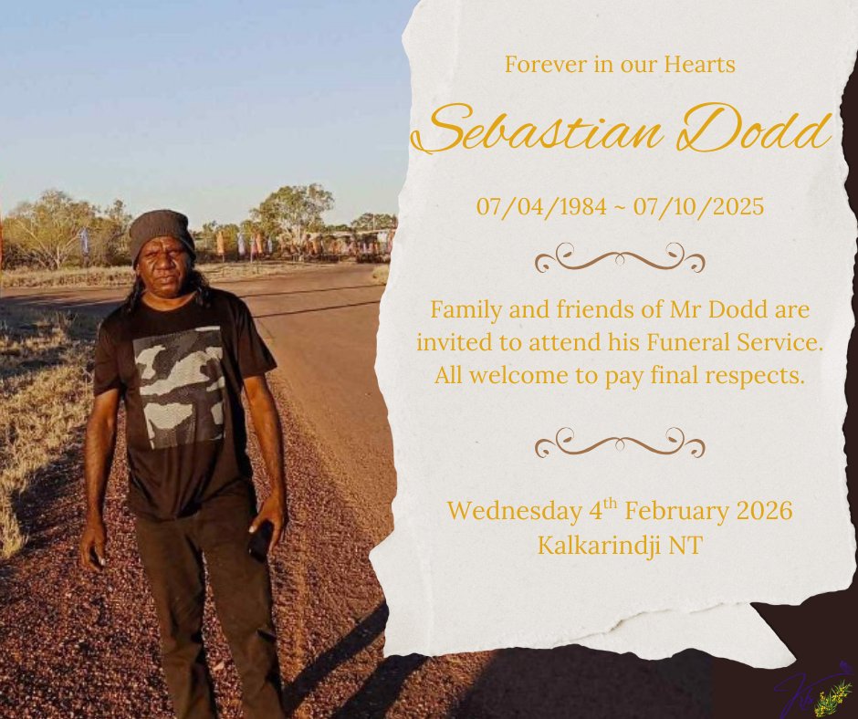 Sebastian Dodd Funeral Notice Photo
