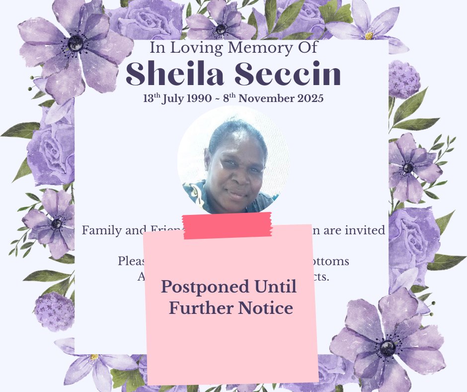 Sheila Seccin Funeral Notice Photo