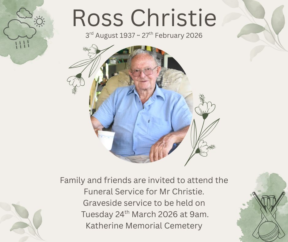 Ross Christie Funeral Notice Photo