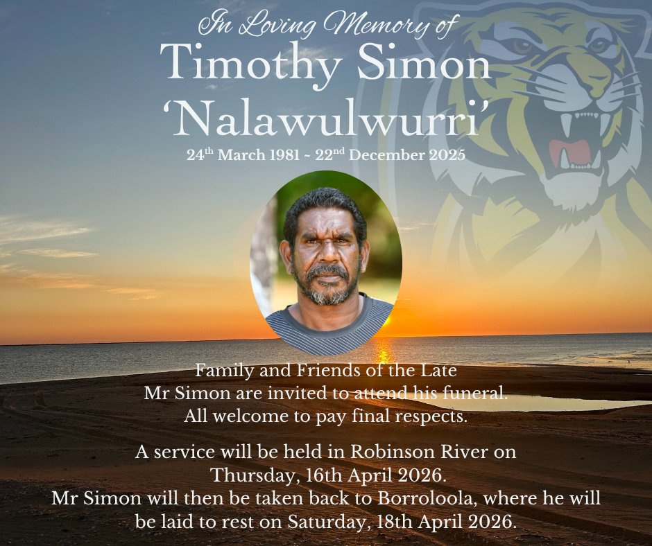 Timothy Simon Funeral Notice Photo
