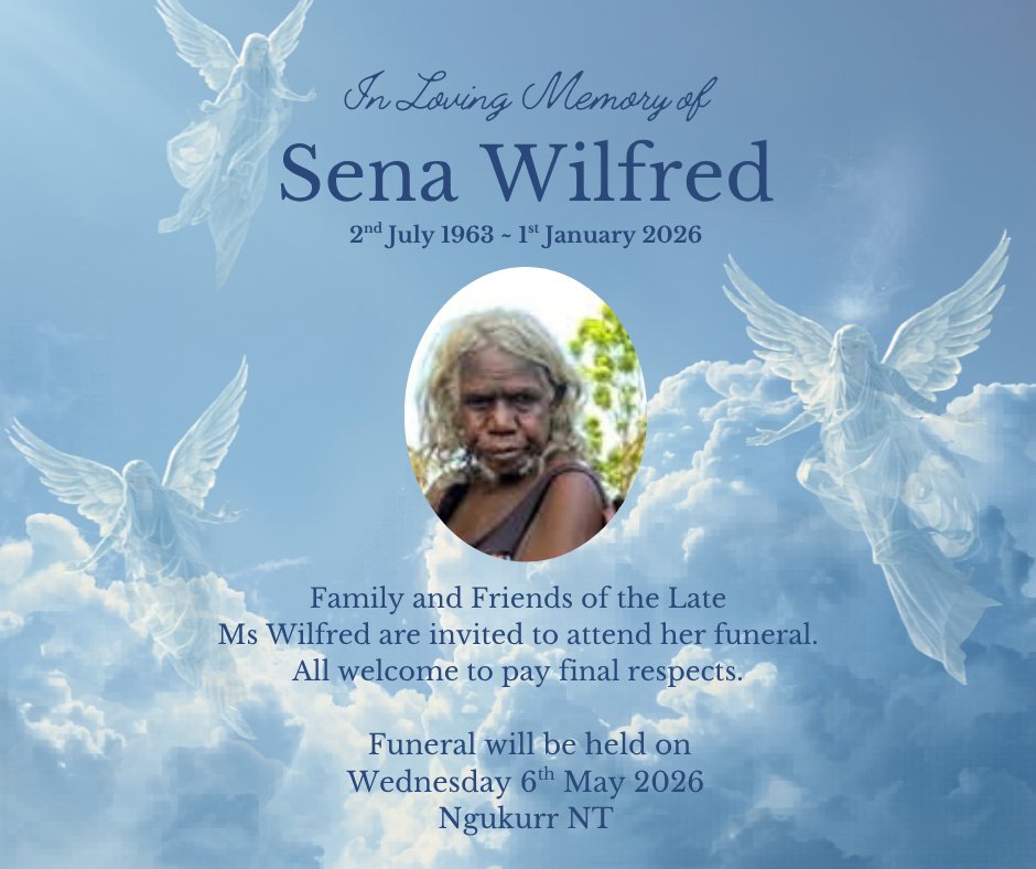 Sena Wilfred Funeral Notice Photo