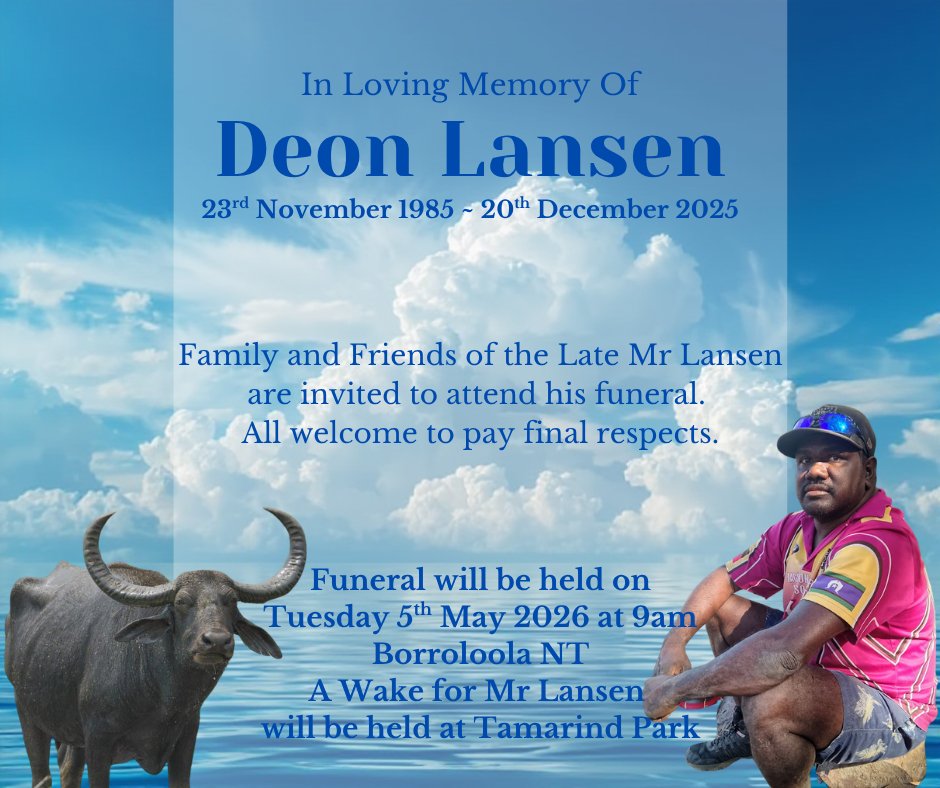Deon Lansen Funeral Notice Photo
