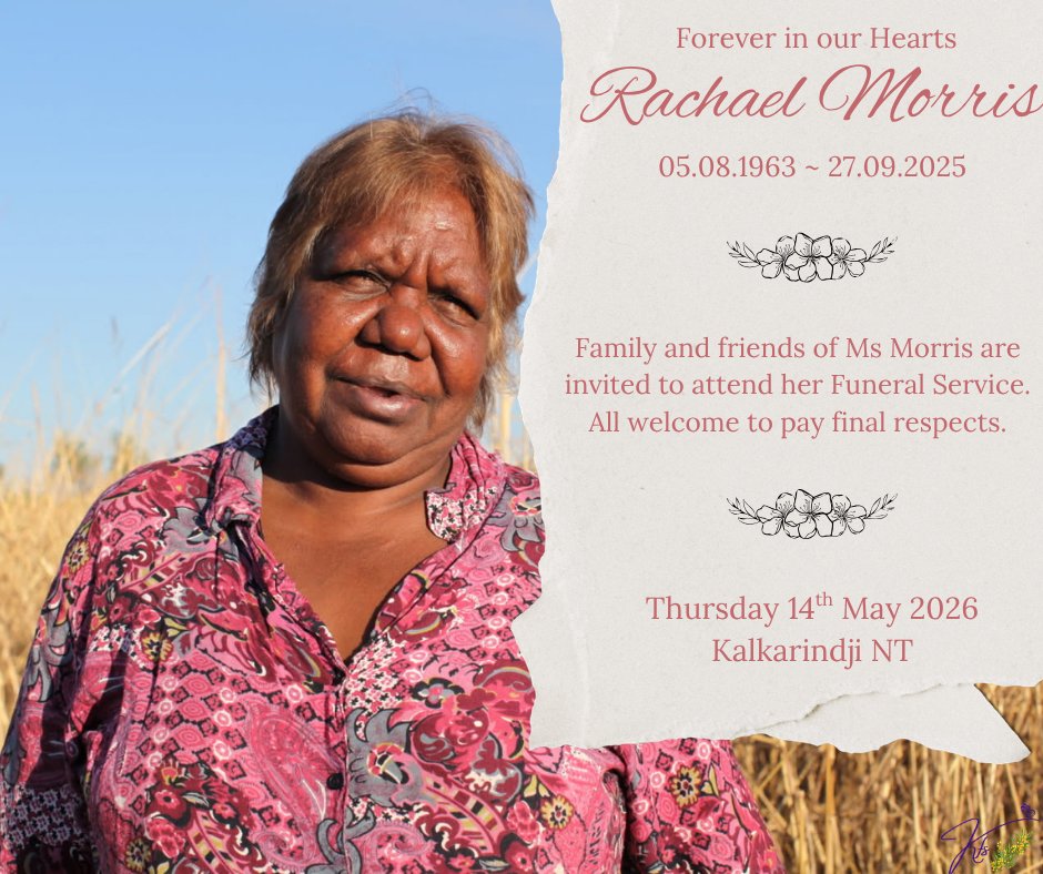 Rachael Morris Funeral Notice Photo