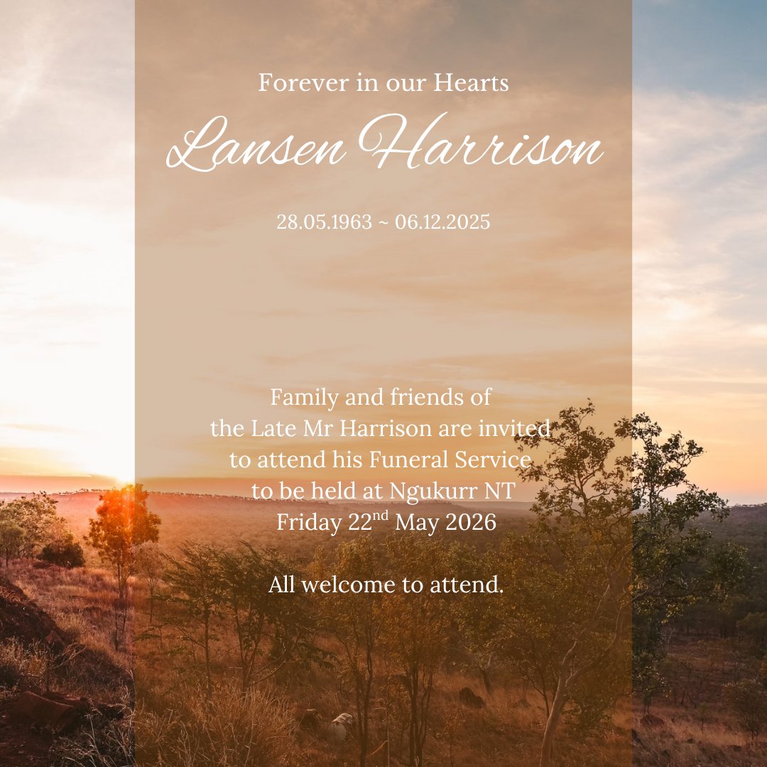 Lansen Harrison Funeral Notice Photo