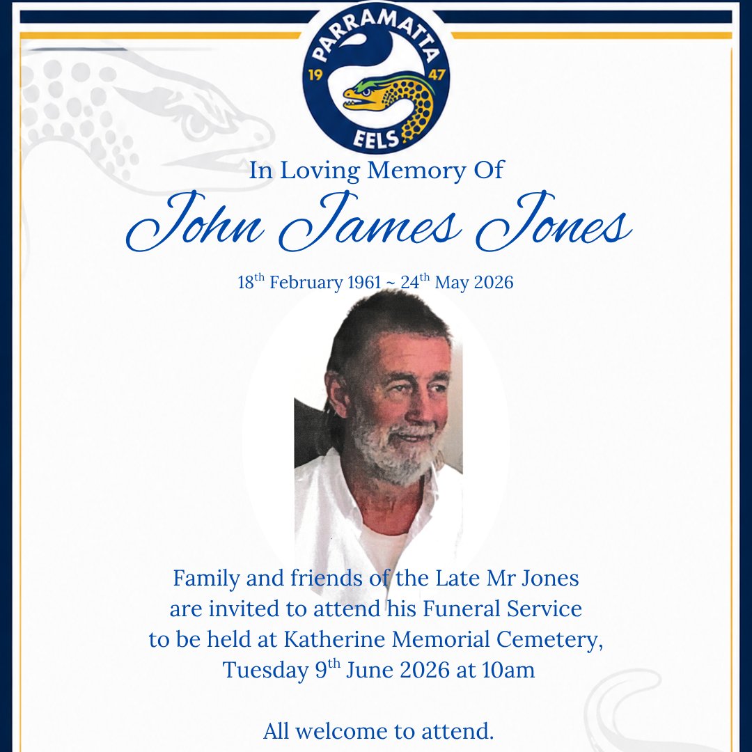 John James Jones Funeral Notice Photo