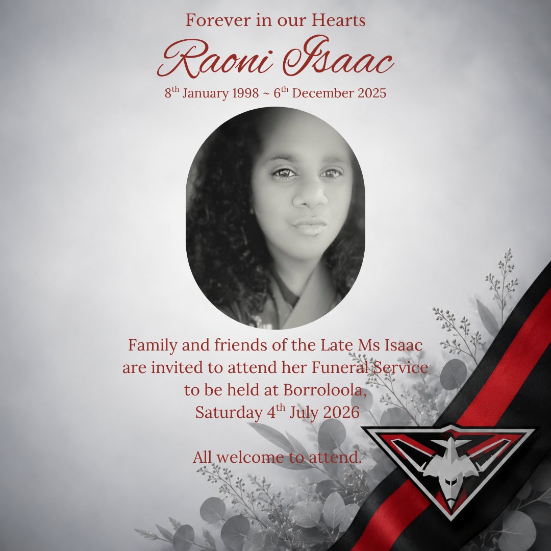 Raoni Isaac Funeral Notice Photo