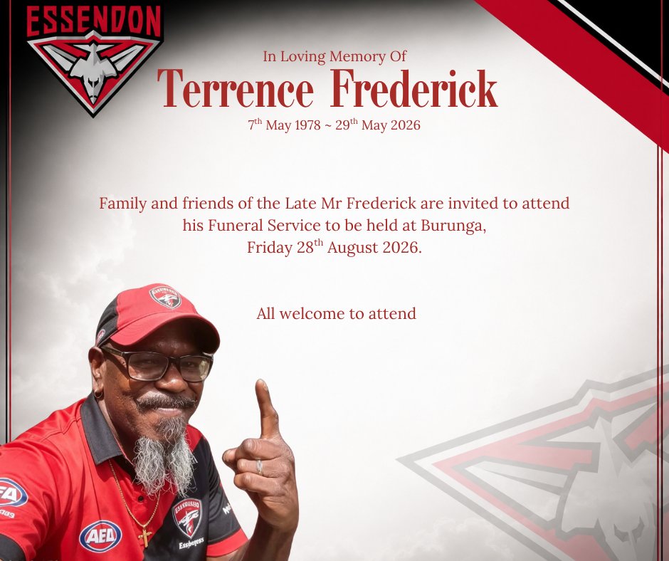 Terrence Frederick Funeral Notice Photo