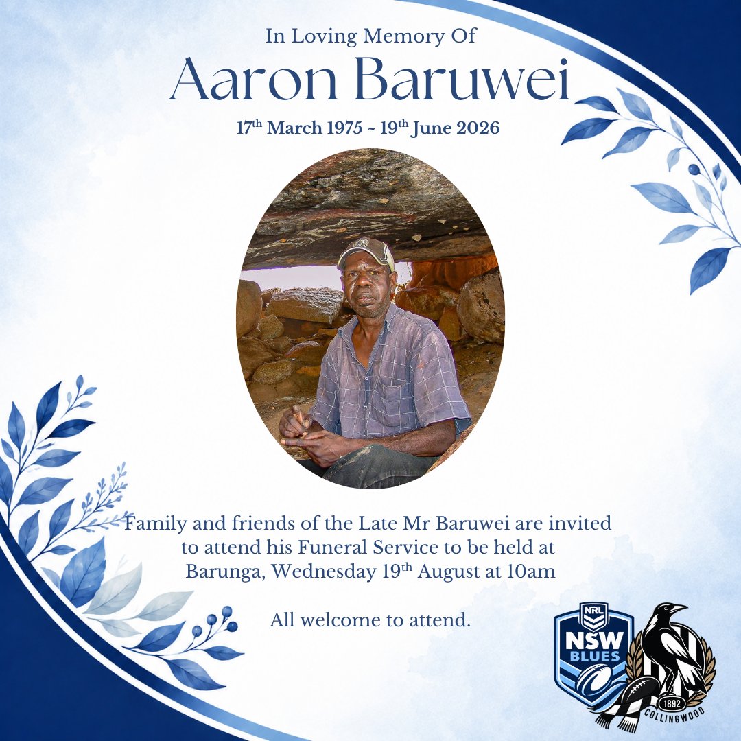 Aaron Baruwei Funeral Notice Photo