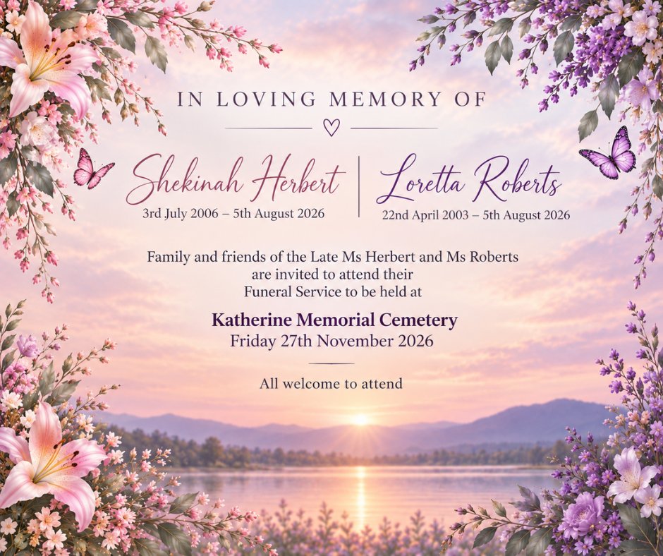 Shekinah Herbert Funeral Notice Photo