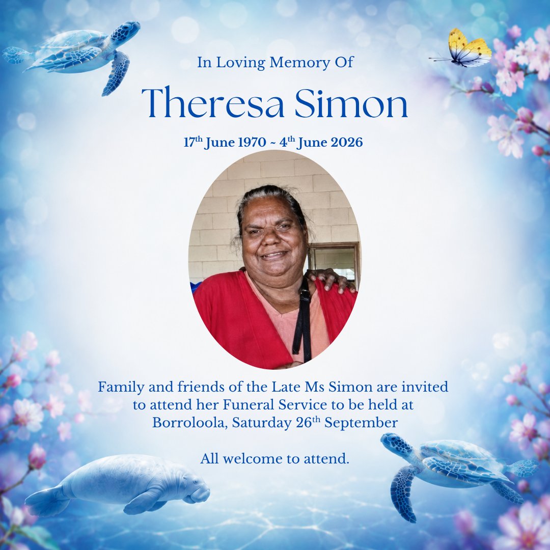 Theresa Simon Funeral Notice Photo