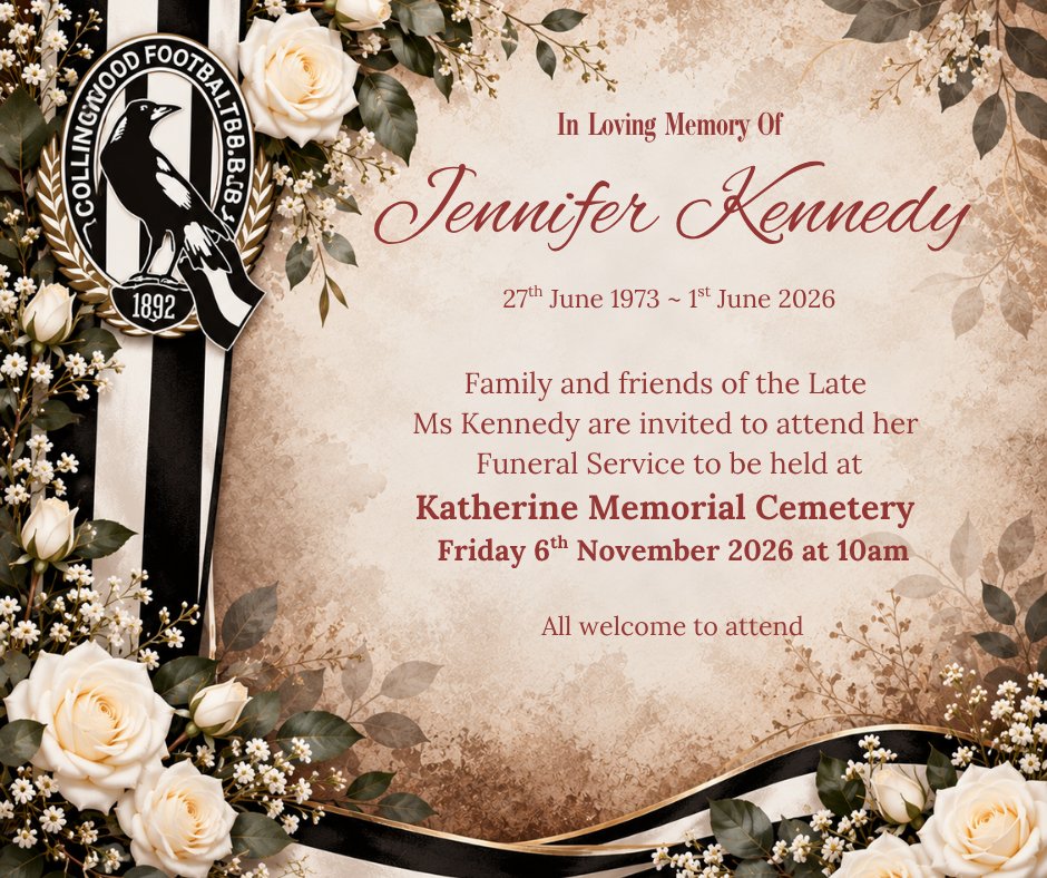 Jennifer Kennedy Funeral Notice Photo