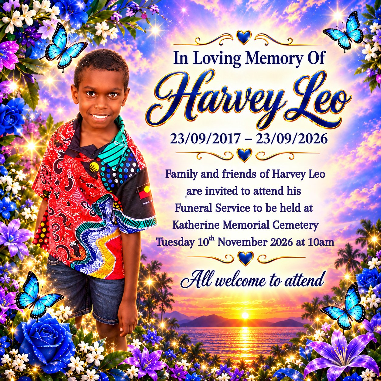 Harvey Leo Funeral Notice Photo