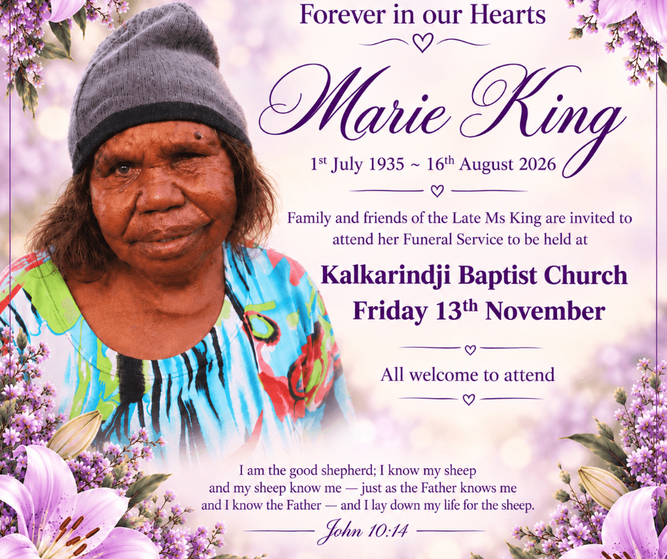 Marie King Funeral Notice Photo